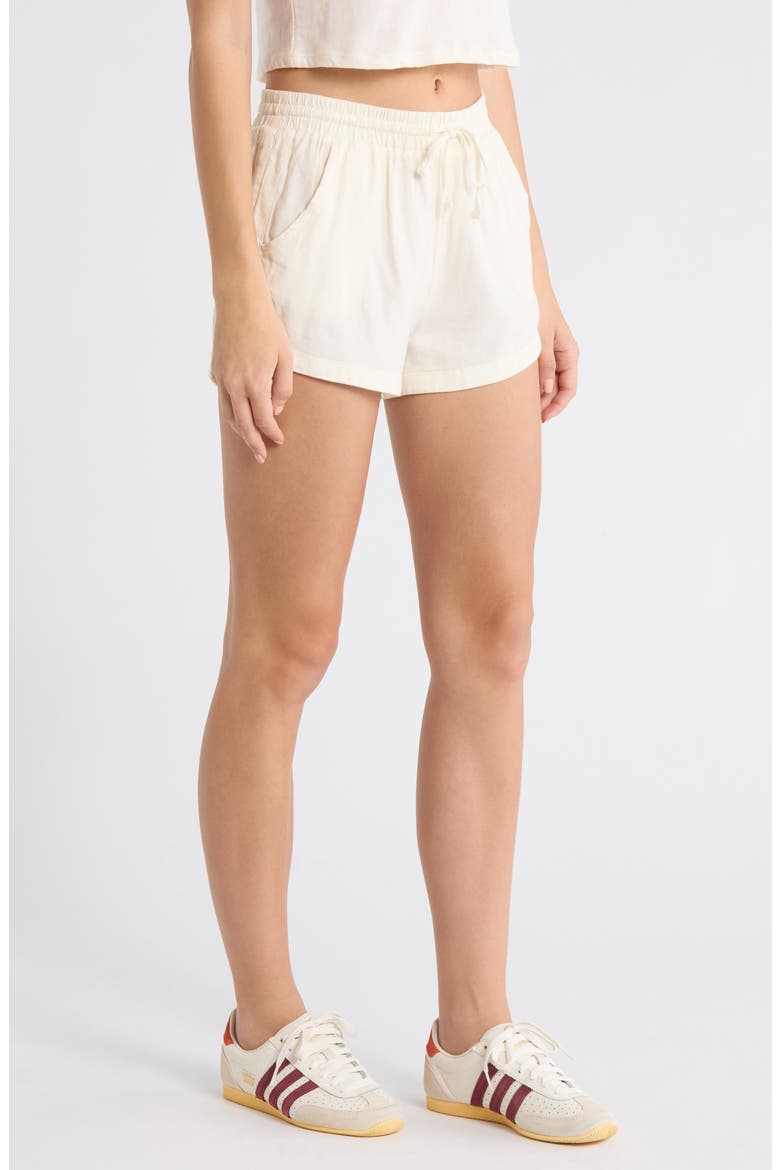 Road Trippin Drawstring Shorts, Alternate, color, SALT CRYSTAL