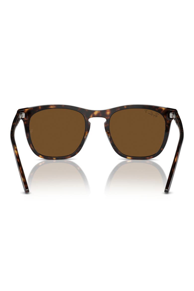 53mm Polarized Square Sunglasses, Alternate, color, HAVANA