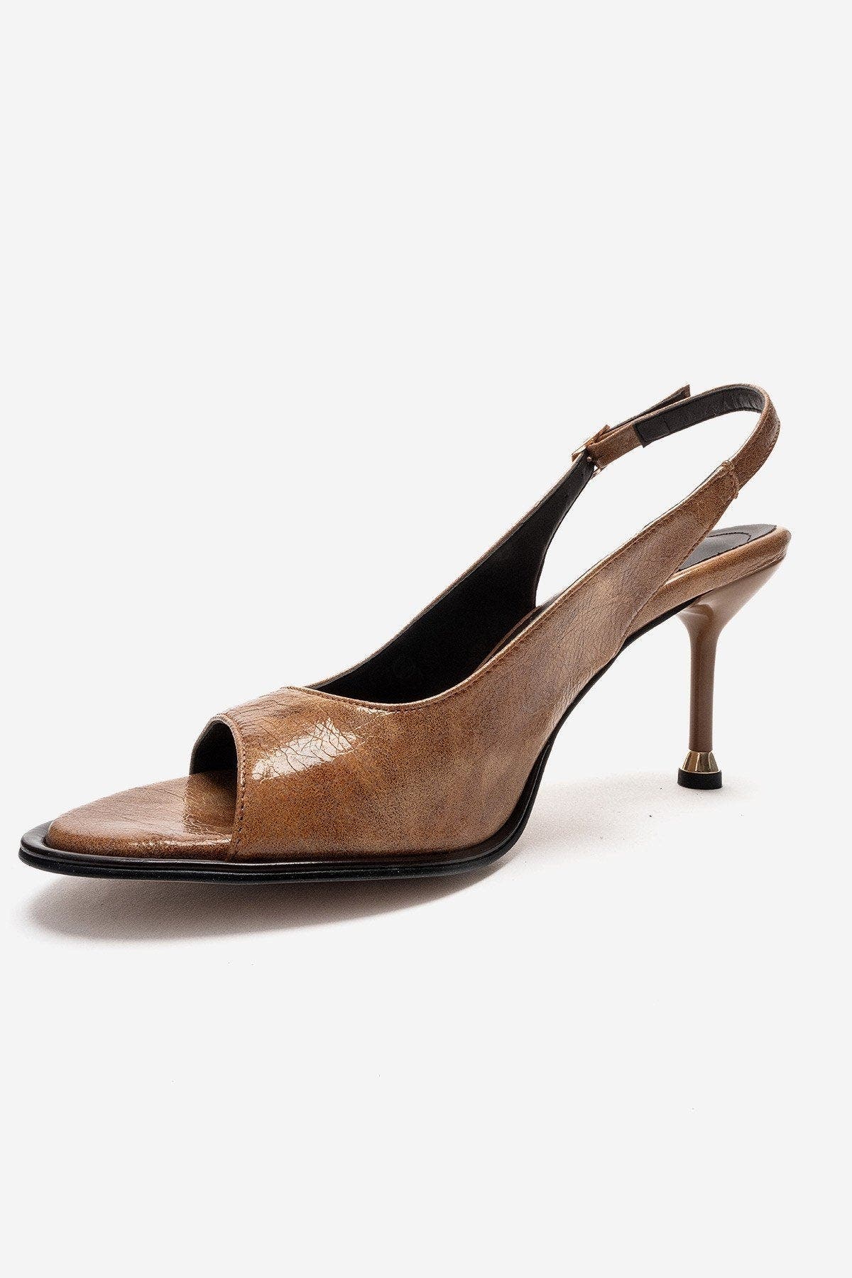 Iselin Stiletto Sandal, Alternate, color, Cognac