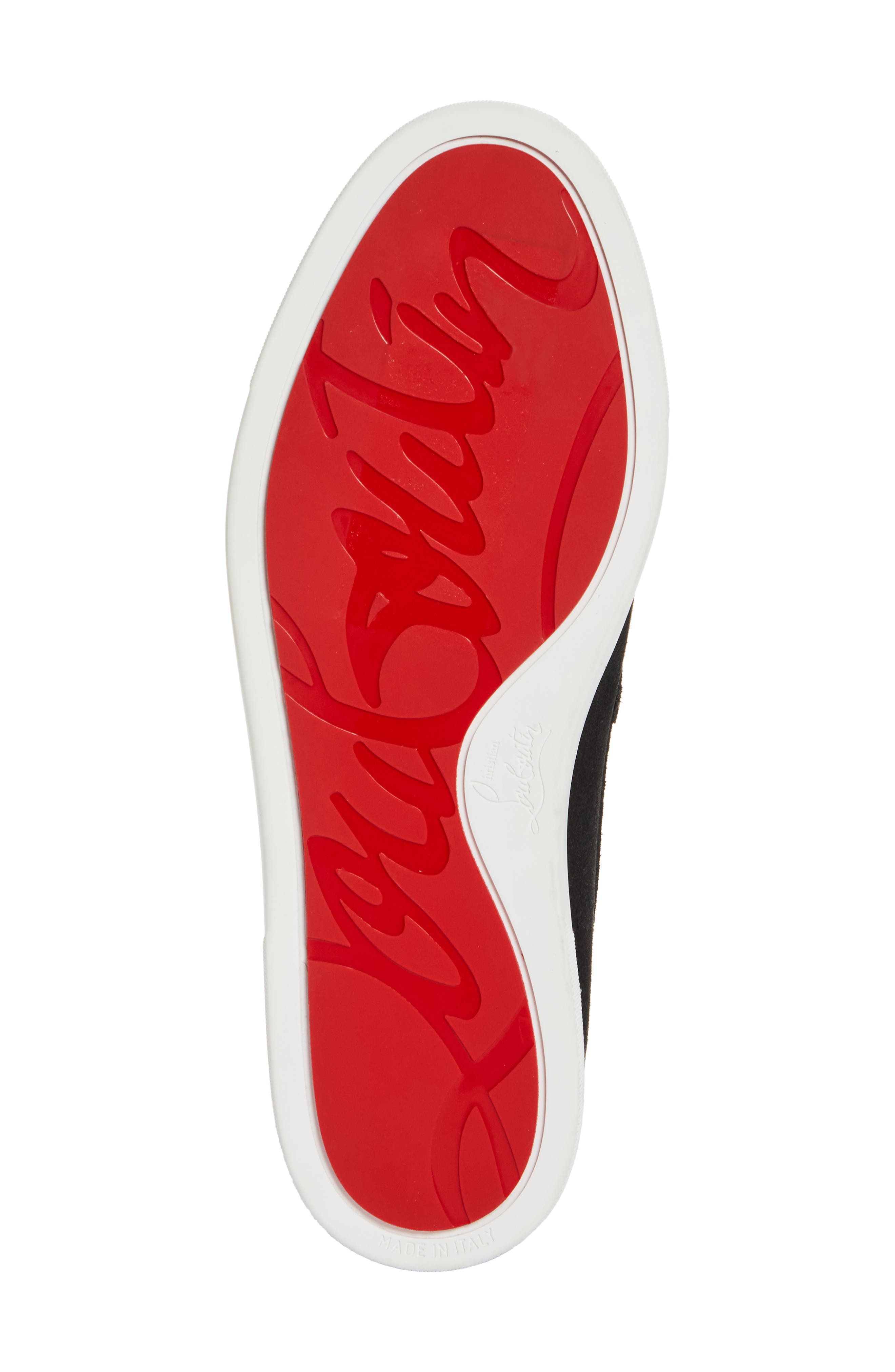 Christian Louboutin Chambeliboat Loafer, Alternate, color, Black Suede