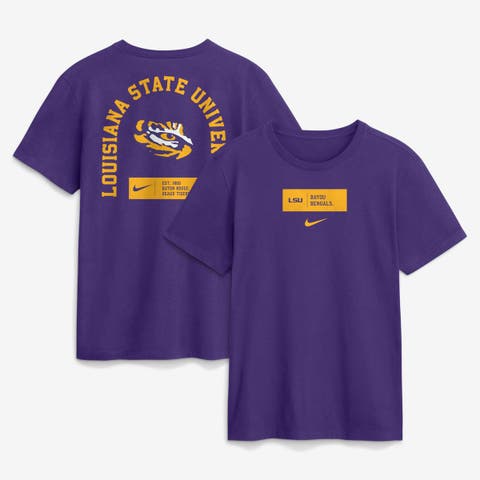 Men's Nike Purple LSU Tigers Primetime Crew T-Shirt