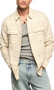 Lucky Brand Humboldt Quilted Geo Jacquard Button-Up Overshirt