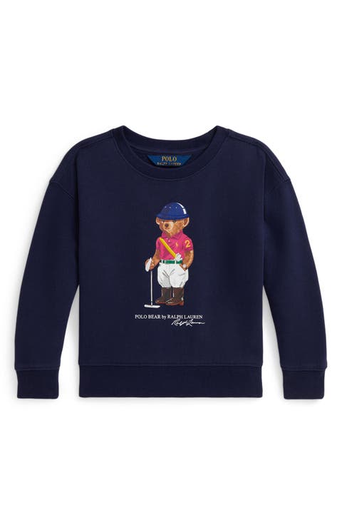 Kids
 Polo Bear Magic Fleece Crewneck Sweatshirt (Toddler 
Little Kid)