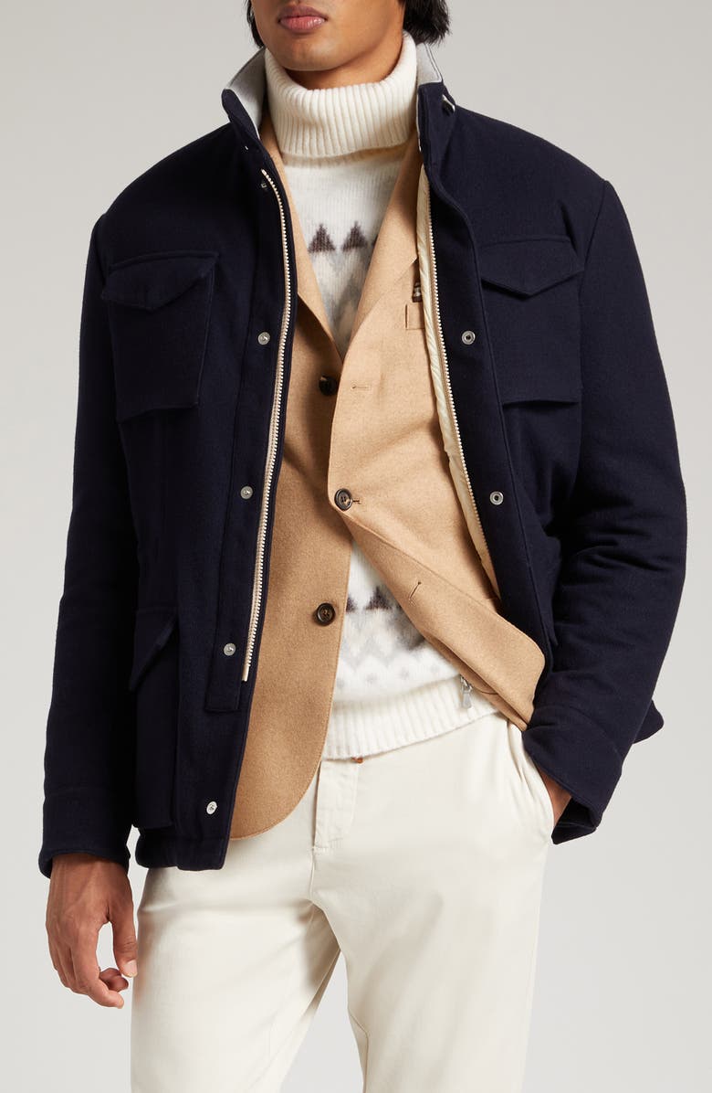 Eleventy Wool Field Jacket, Main, color,