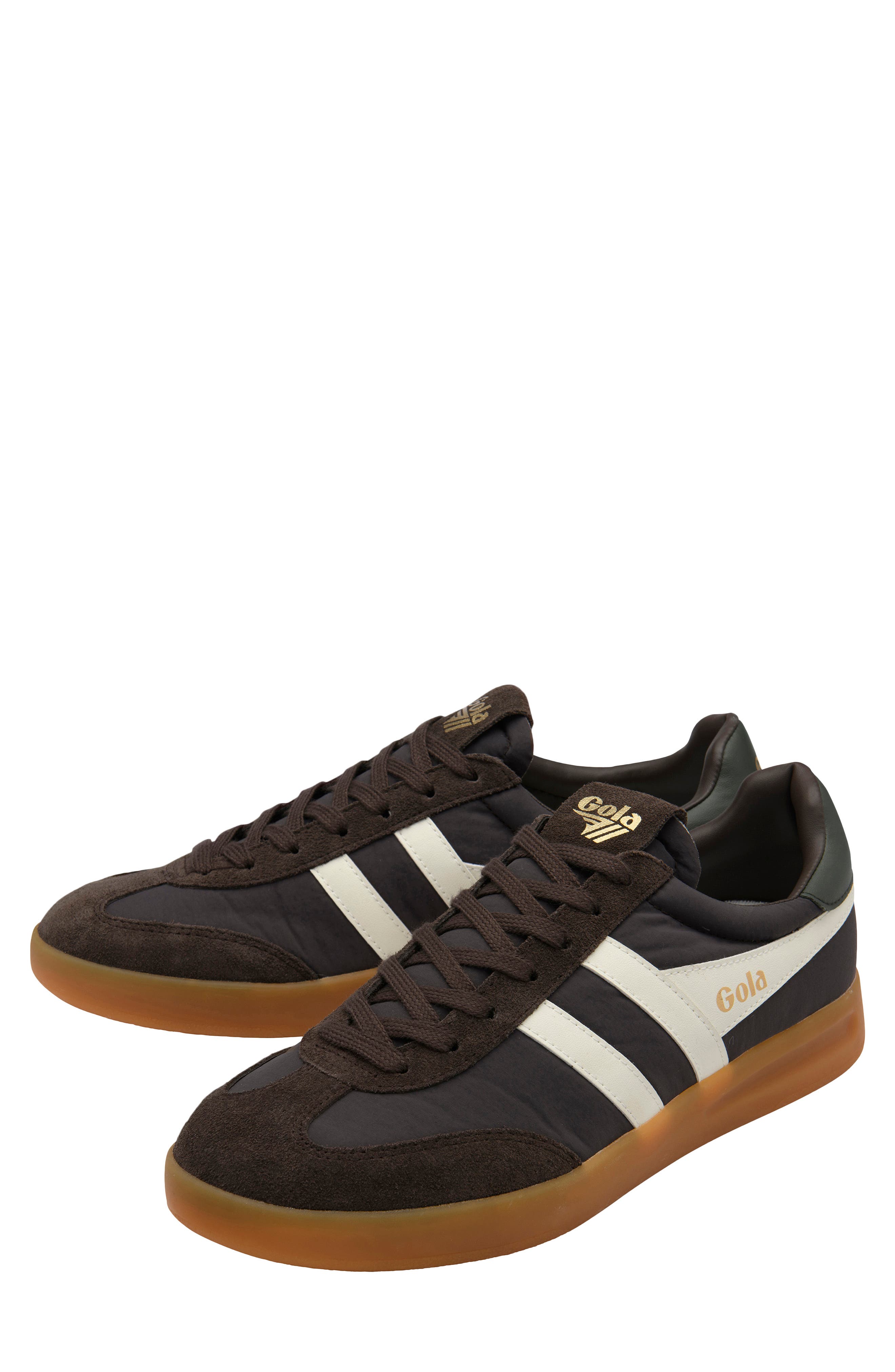 Gola Cyclone Sneaker, Alternate, color, Mocha/White/Dark Khaki/Gum