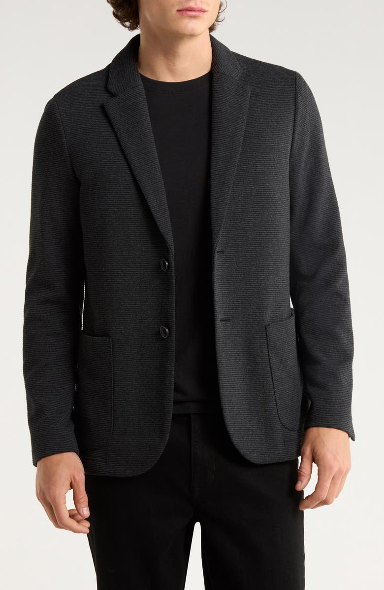 Robert Barakett Gracer Knit Sport Coat, Main, color, Black
