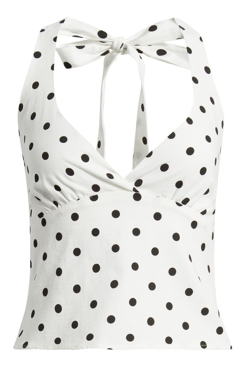 Alter of Love Polka Dot Halter Top, Alternate, color, WHITE POLKA DOT