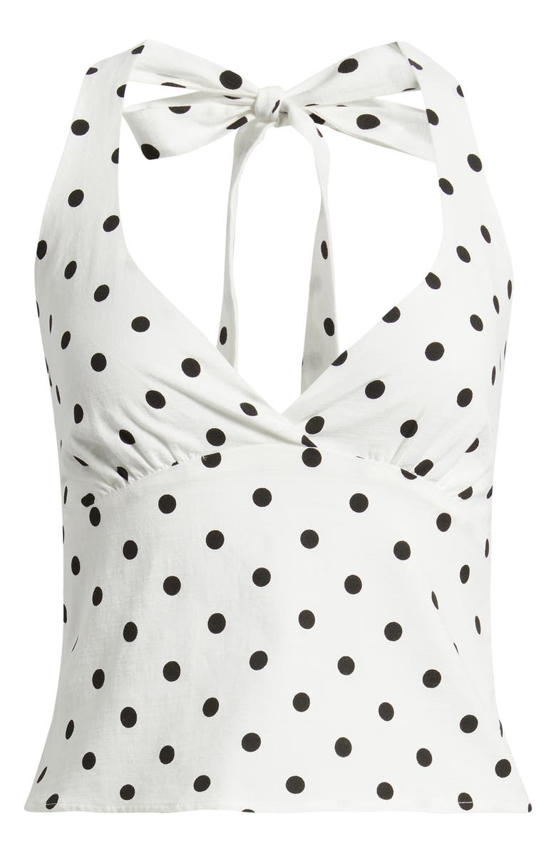 Princess Polly Alter of Love Polka Dot Halter Top, Main, color, 