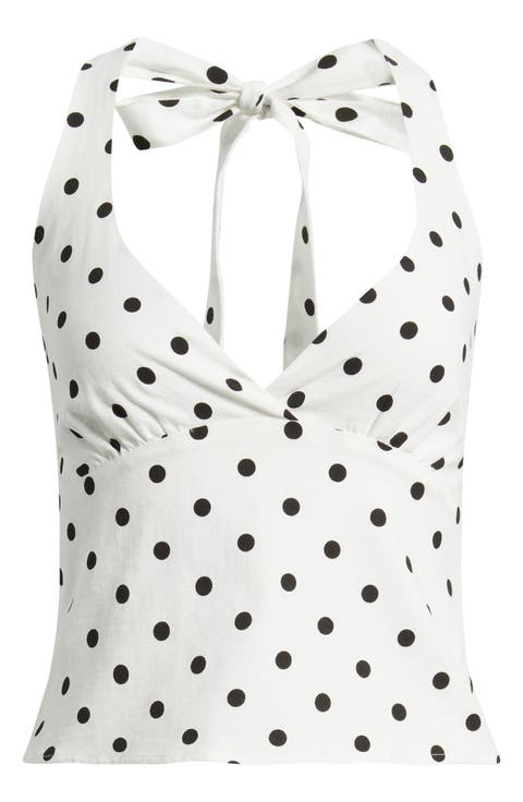 Alter of Love Polka Dot Halter Top