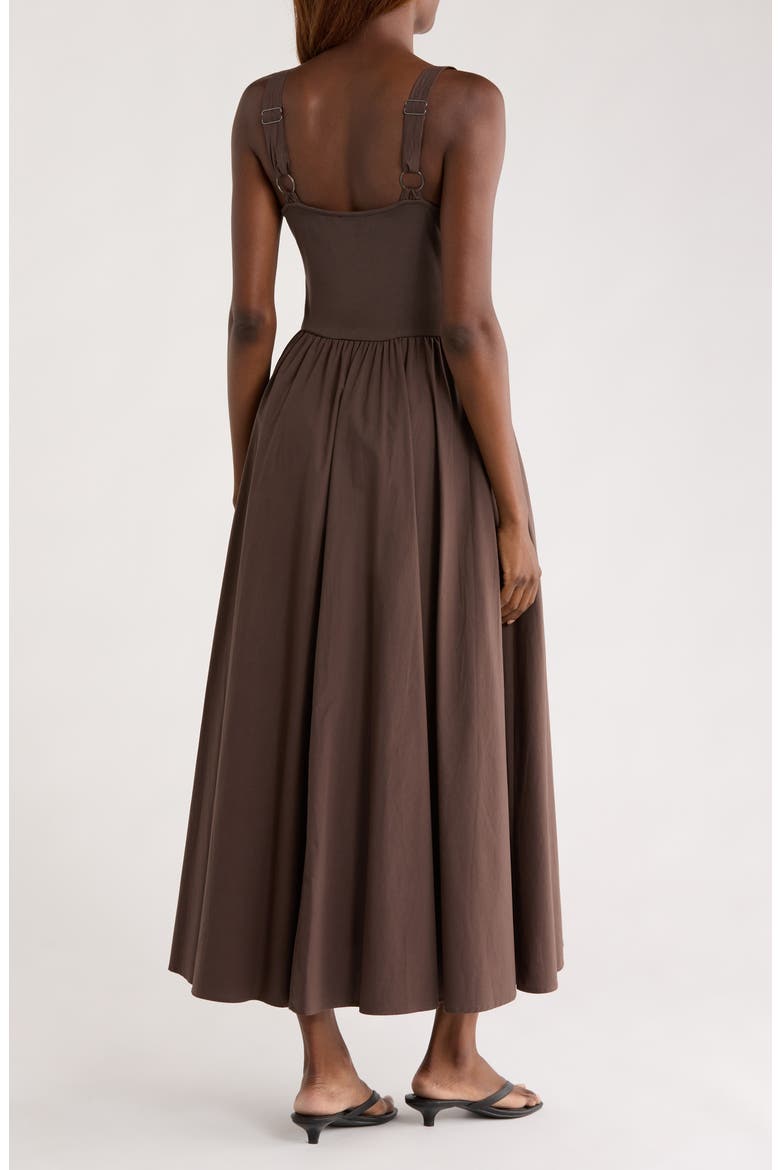 Fit & Flare Sundress, Alternate, color, CHOCOLATE