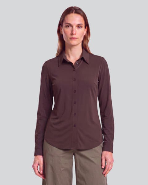 Lyocell Stretch Long Sleeve Shirt