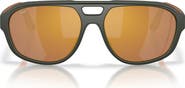 Costa Del Mar Street Heat 55mm Polarized Mirrored Rectangular Sunglasses