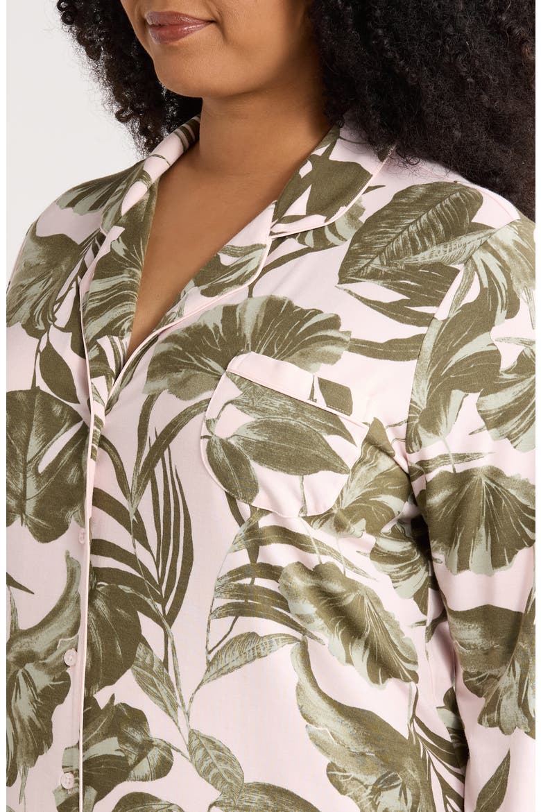 Moonlight Nightshirt, Alternate, color, PINK- OLIVE SKETCH TROPIC