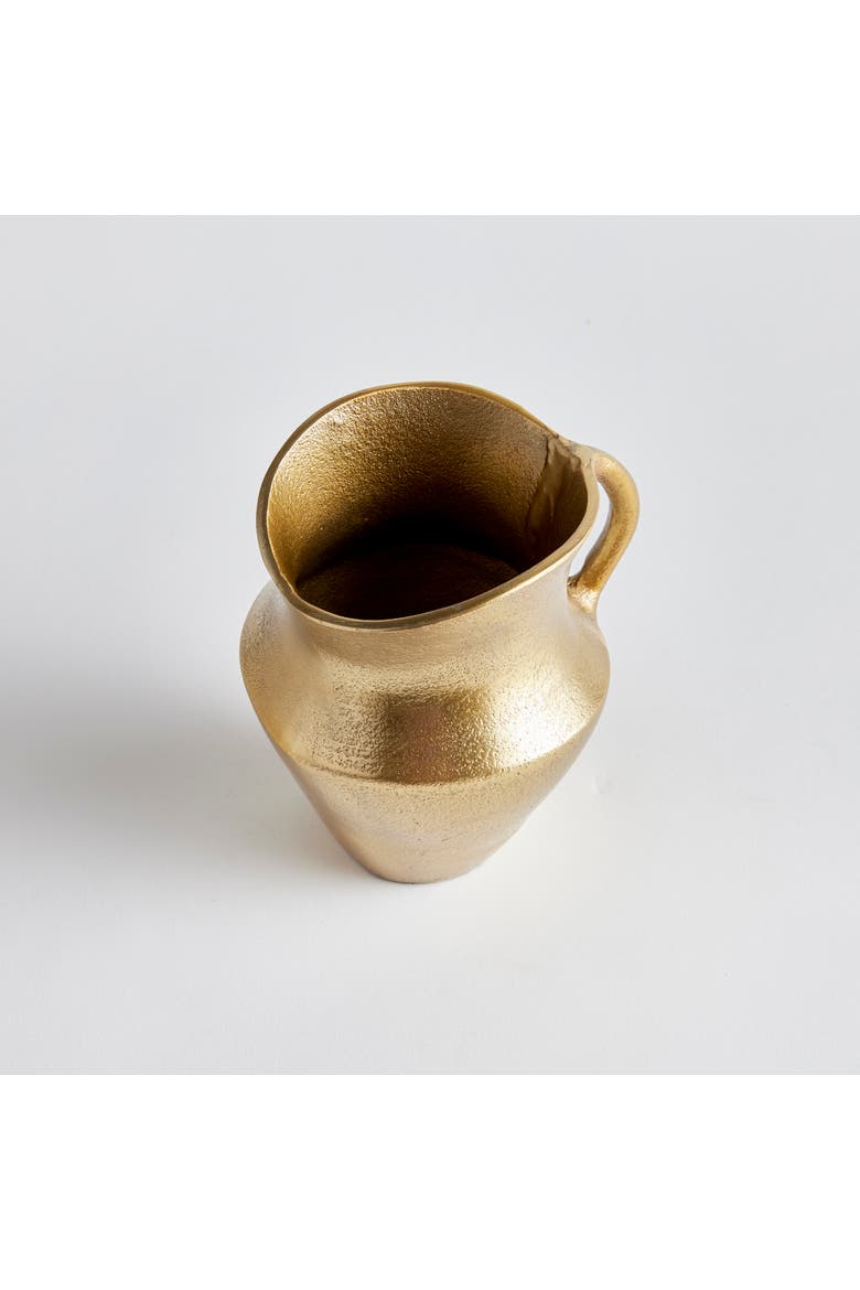 Elaina Decorative Pitcher, Alternate, color, Gold