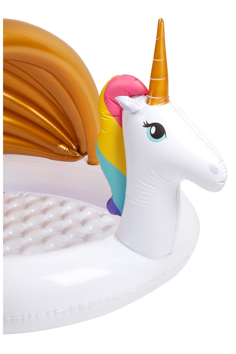 Unicorn Inflatable Kiddie Pool, Alternate, color, NO COLOR