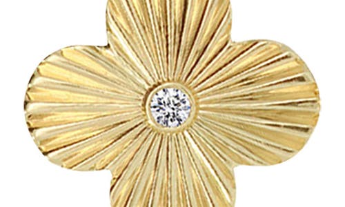 Gabi Rielle Crystal Clover Drop Earrings In Gold