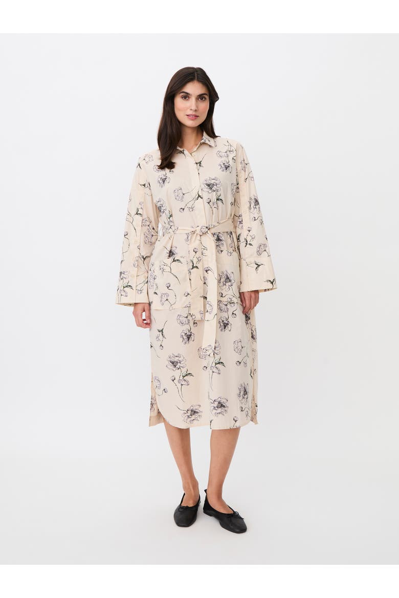 Manorellea Floral Belted Shirt Dress, Main, color, Lavender