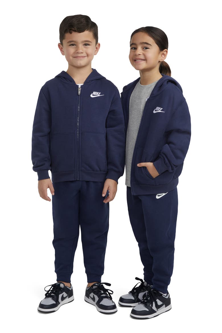 Kids' Club Fleece Hoodie, Alternate, color, MIDNIGHT