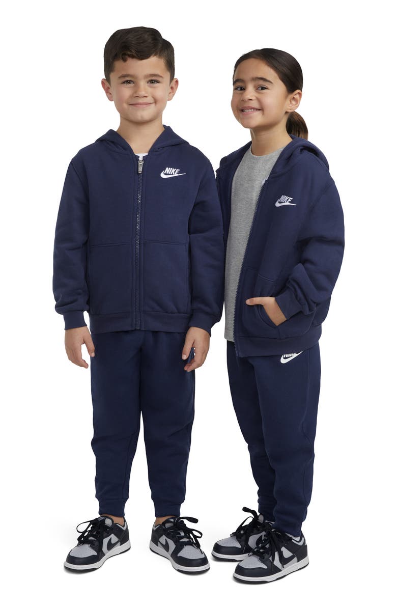 Nike Kids' Club Fleece Hoodie, Alternate, color, Midnight