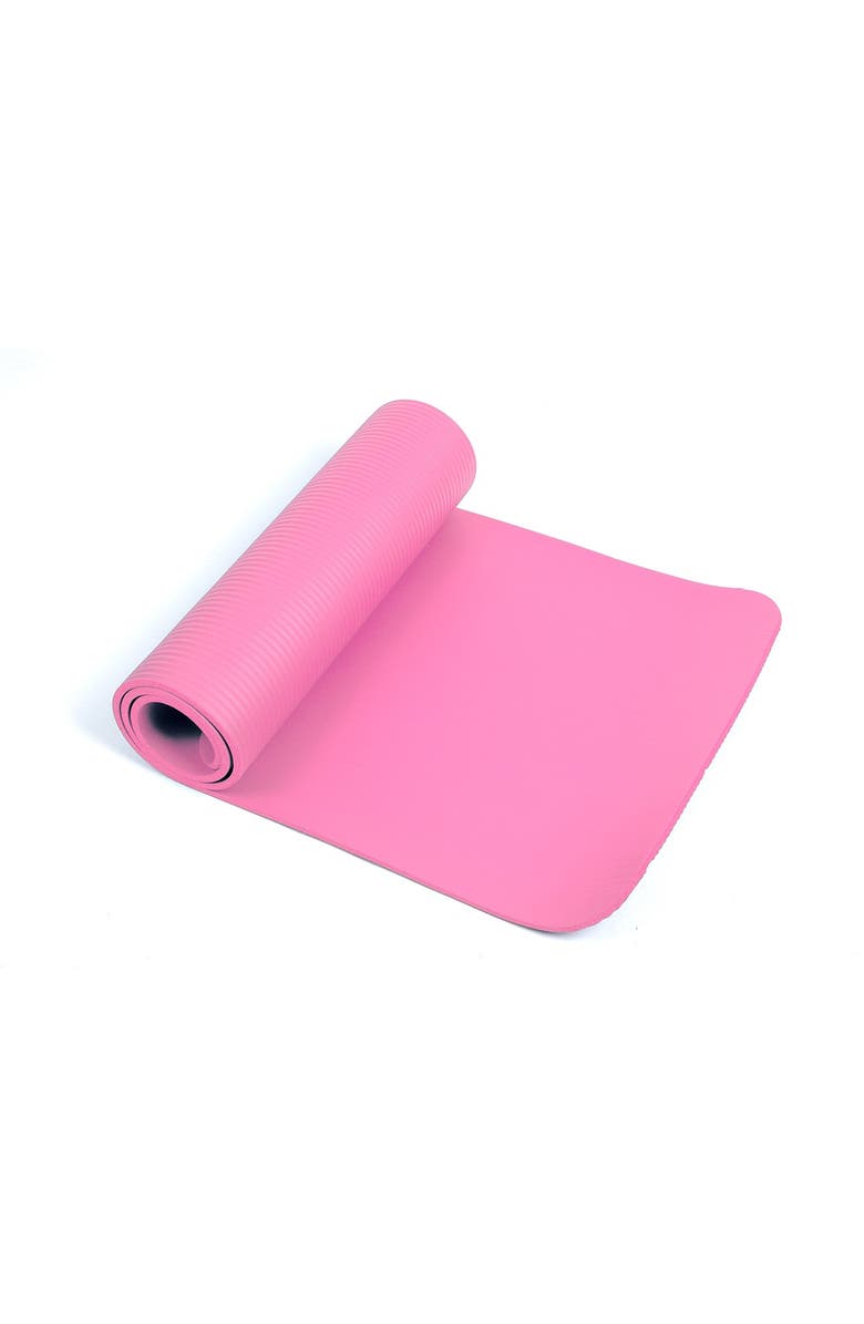 MIND READER All Purpose Extra Thick Yoga Mat & Carrying Strap, Alternate, color,