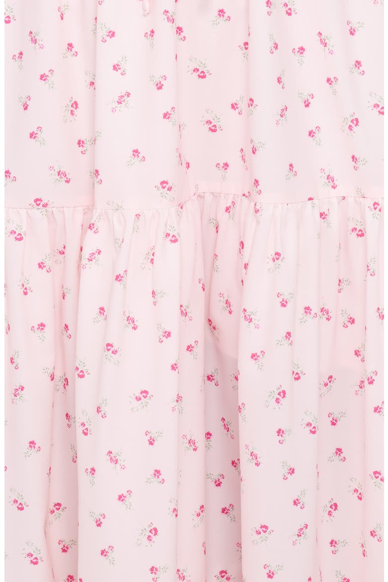 Lachay Ditsy Floral Cold Shoulder Maxi Dress, Alternate, color, PINK FLORAL
