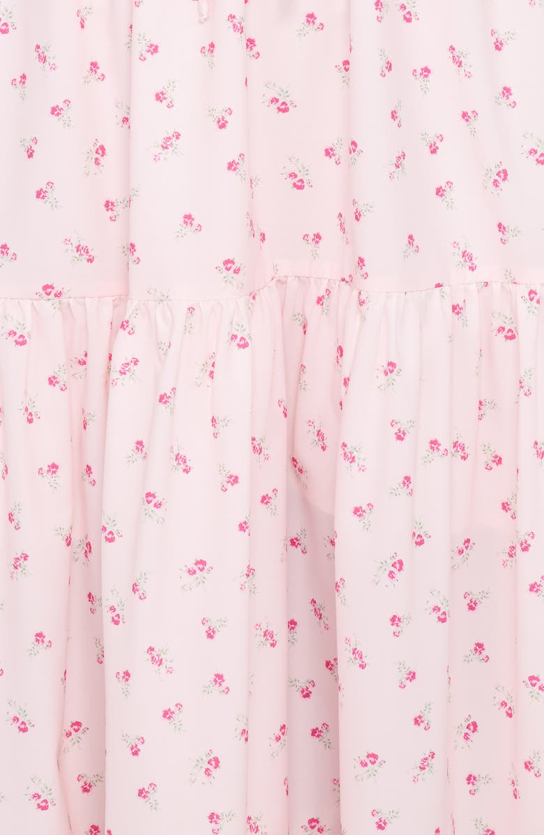 Petal & Pup Lachay Ditsy Floral Cold Shoulder Maxi Dress, Alternate, color, Pink Floral