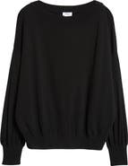 Akris punto Oversize Boat Neck Virgin Wool Sweater