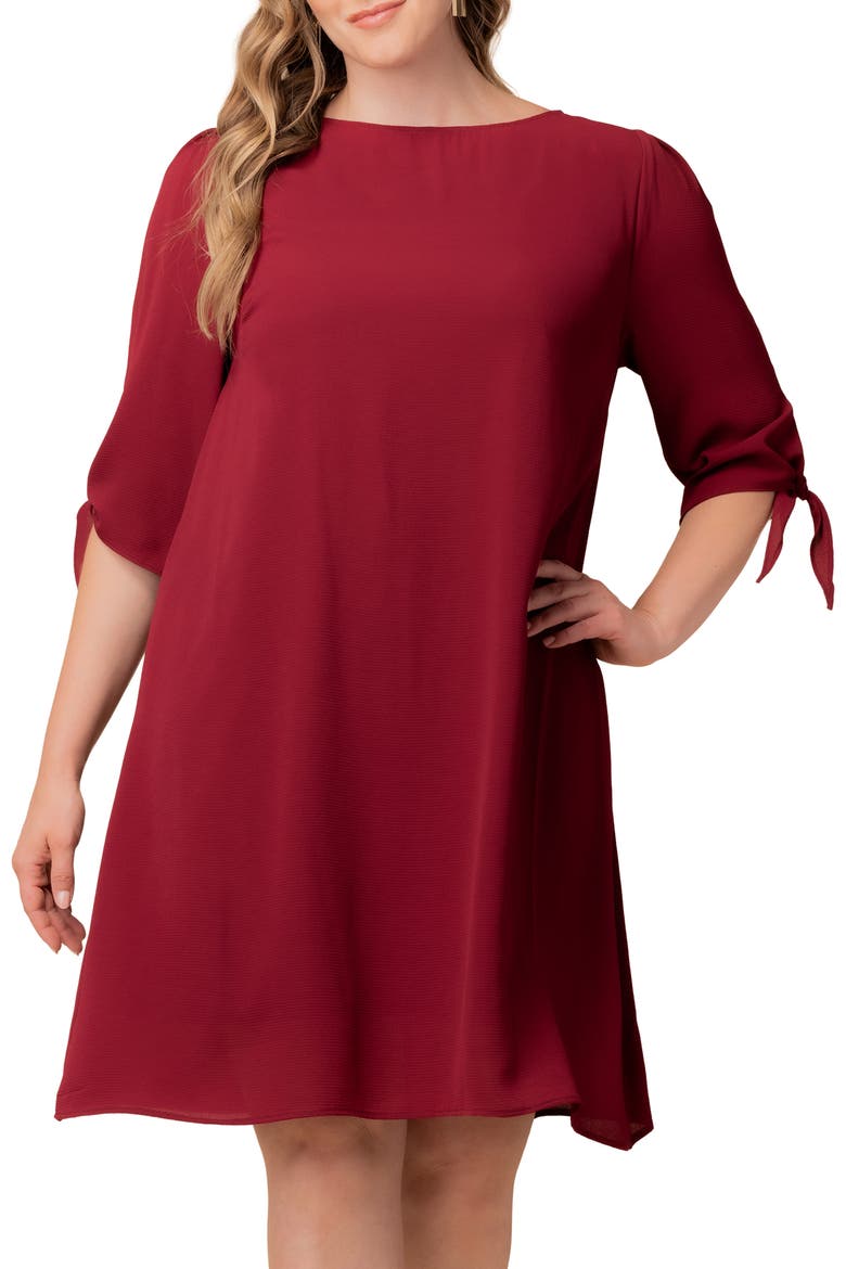 Manhattan Shift Dress, Alternate, color, BERRY