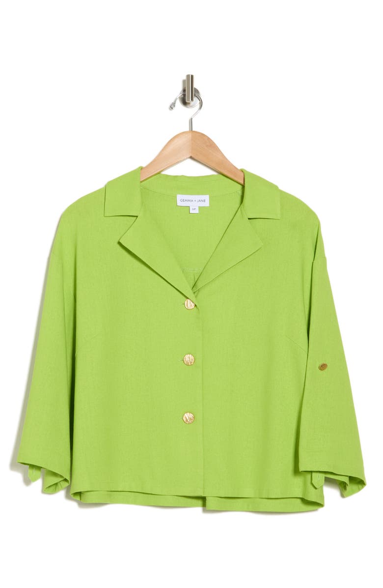 Gemma + Jane Half Sleeve Shirt, Alternate, color, Green