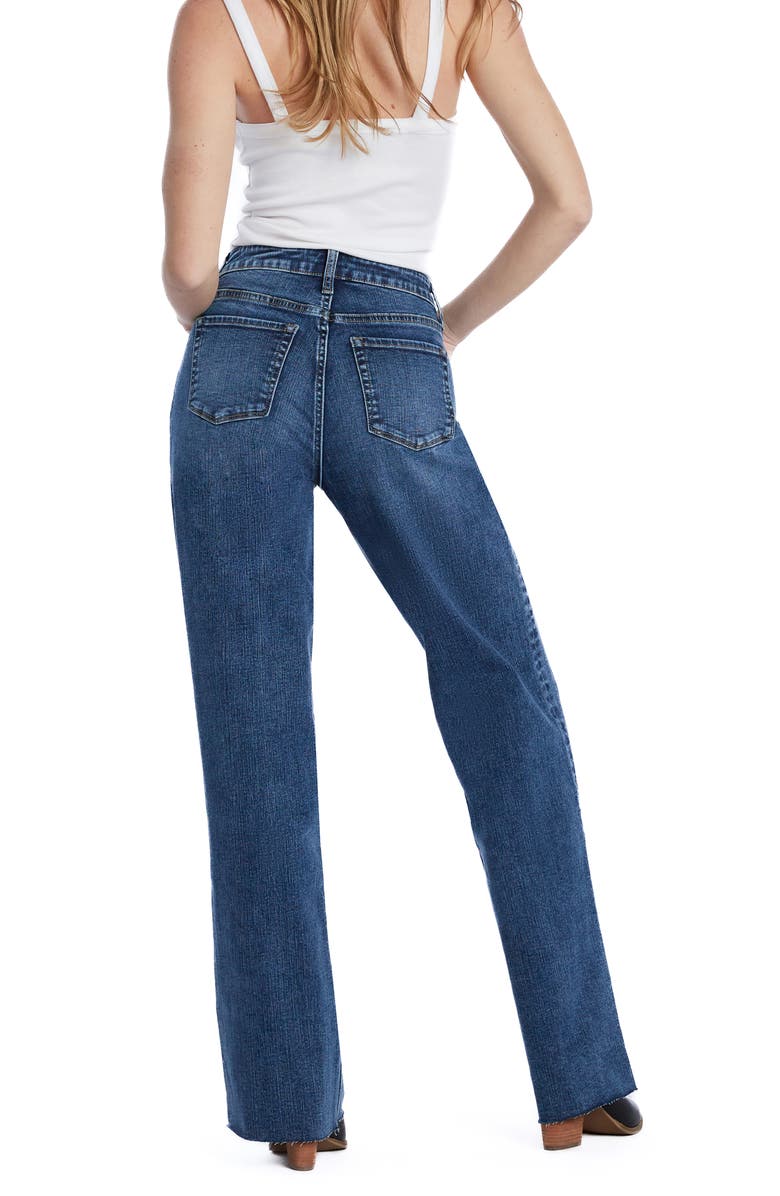Wash Lab Denim Ella Relaxed Straight Leg Jeans, Alternate, color, Garage Blue