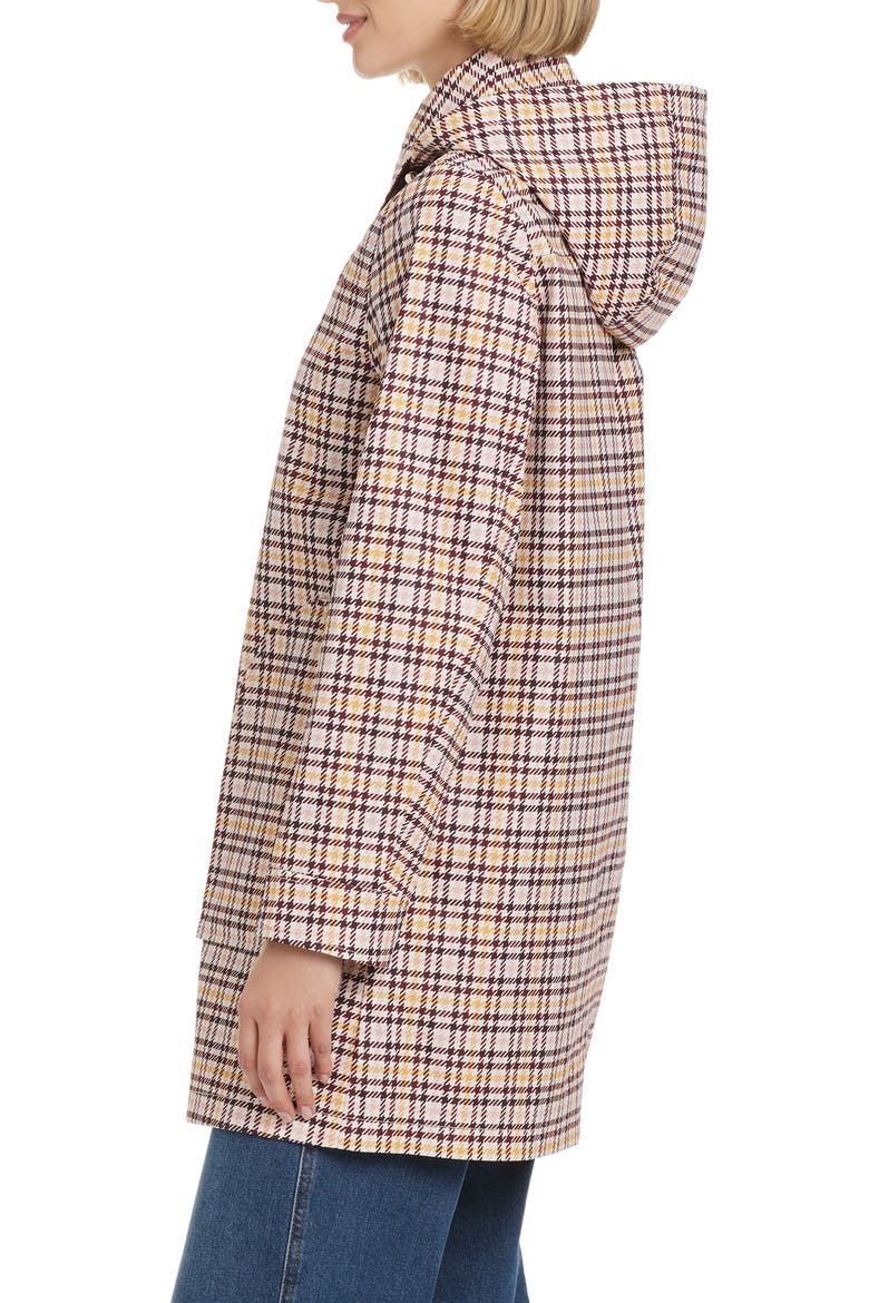 Water Resistant Coat with Removable Hood, Alternate, color, MINI HOUNDSTOOTH