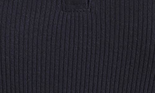 Mavi Jeans Long Sleeve Rib Polo Sweater In Animal Print