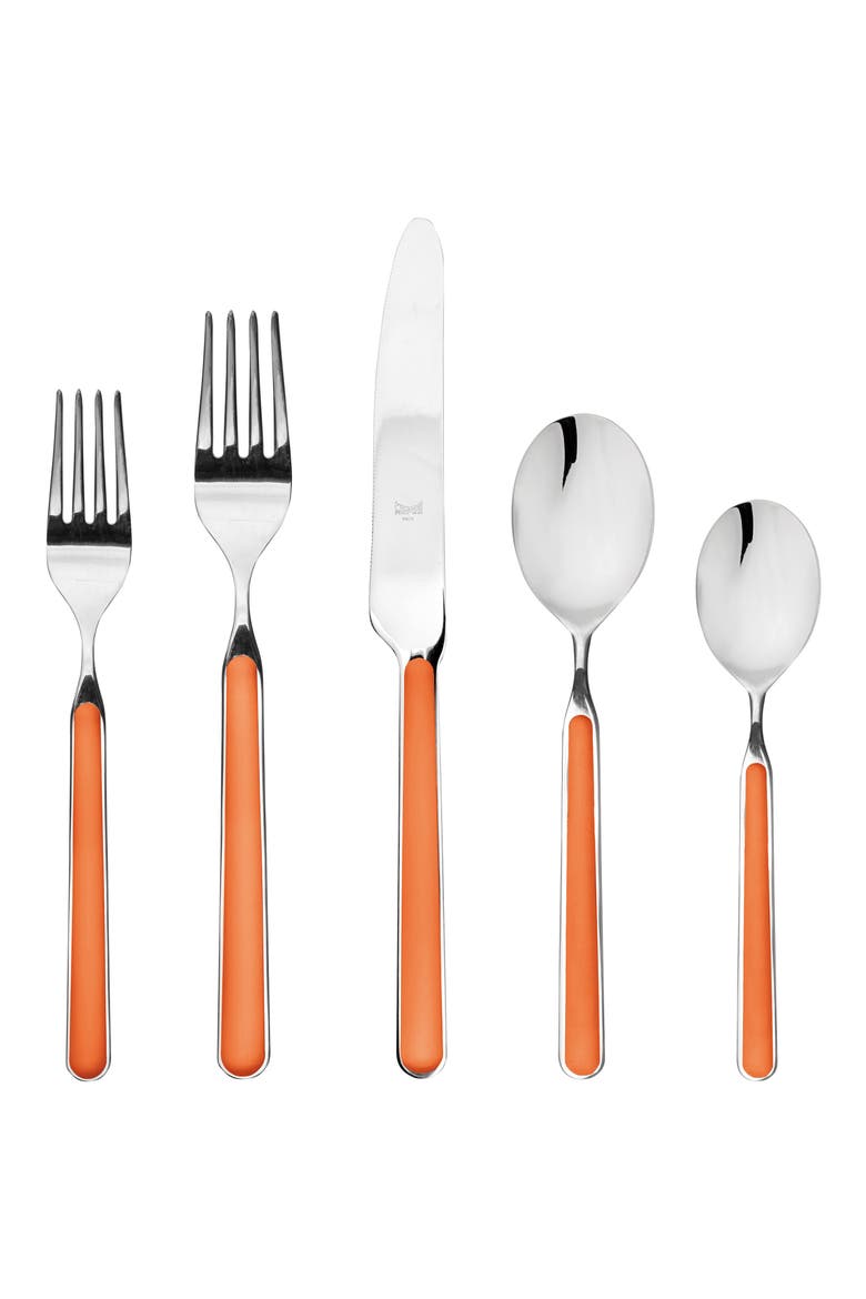 Fantasia 5-Piece Place Setting, Main, color, CARROT