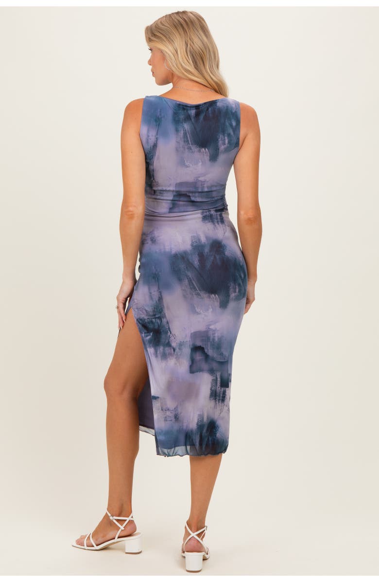 PinkBlush Sleeveless Mesh Dress, Alternate, color, Blue