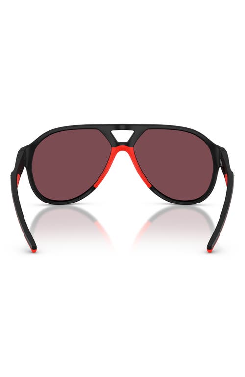 Scuderia Ferrari 58mm Pilot Sunglasses In Burgundy