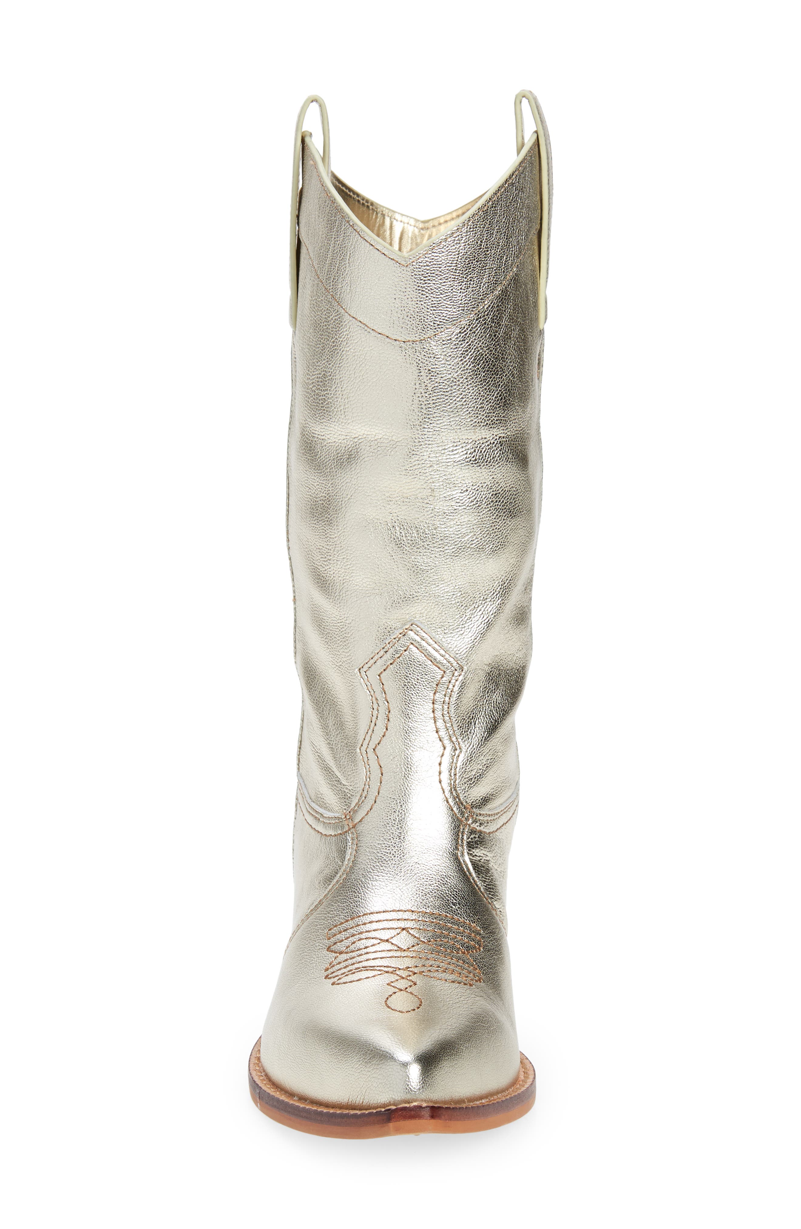 Laila Western Boot, Alternate, color, PLATINO