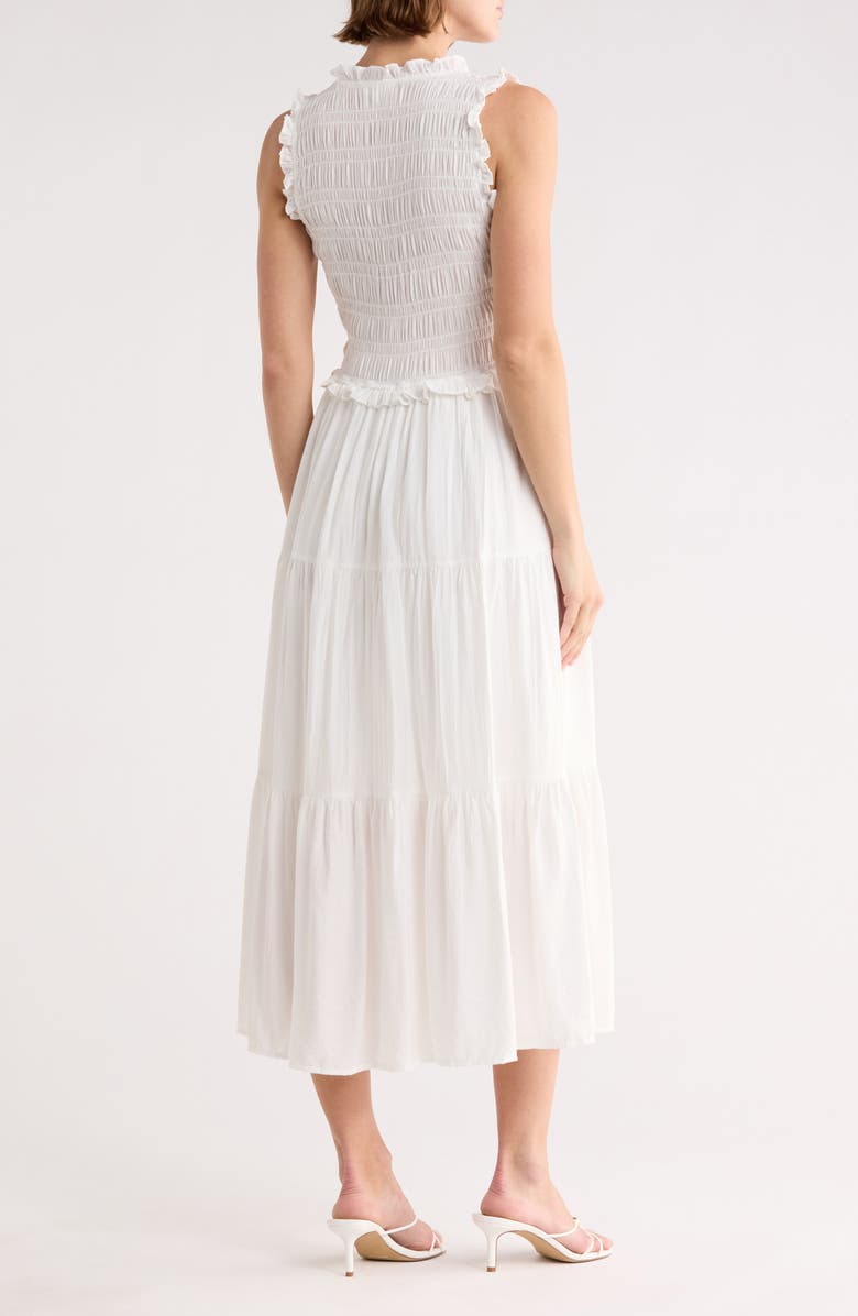 Blu Pepper Smocked Tiered Dress, Alternate, color, Off White