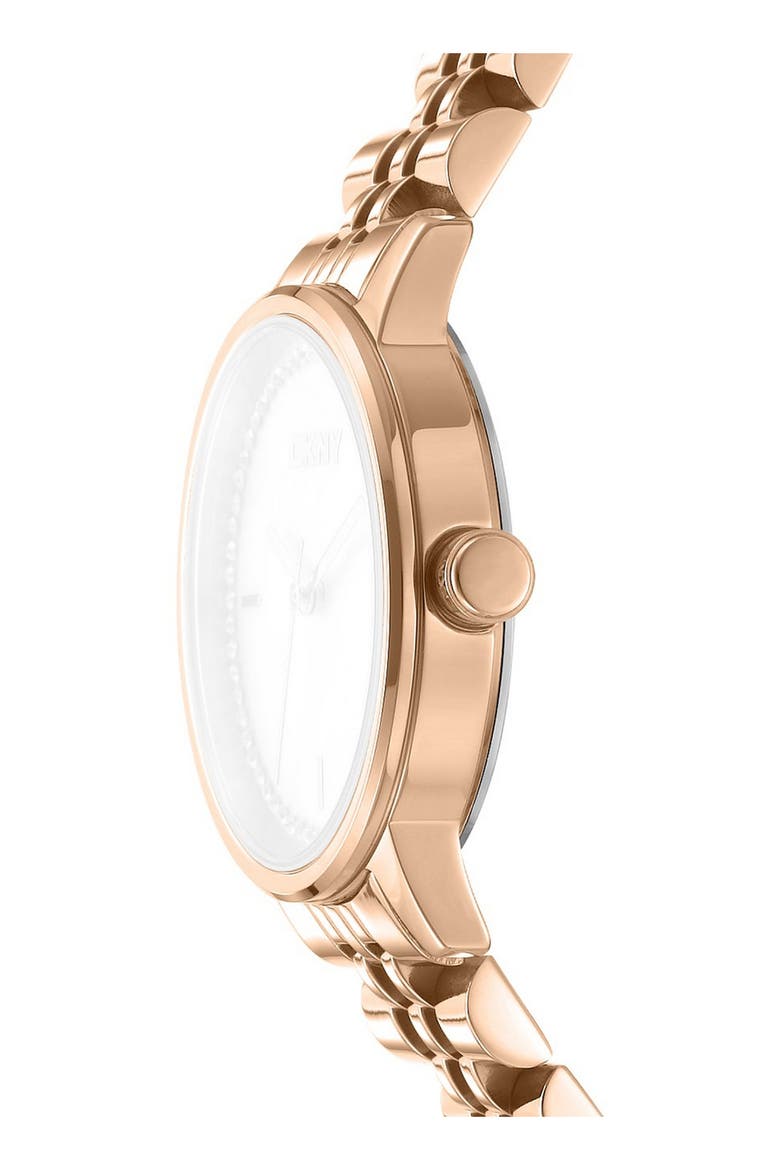 L 086 Bracelet Watch, Alternate, color, WHITE ROSE GOLD