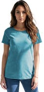 Roaman's Plus Size Cotton Ultimate Crewneck Tee