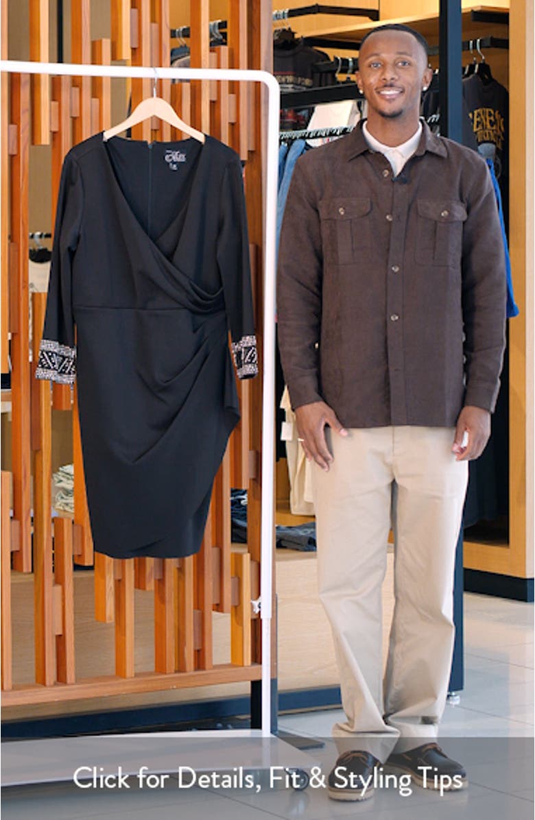 Embellished Scuba Crepe Cocktail Dress, sales video thumbnail