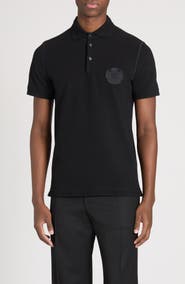 Dolce&Gabbana Logo Crest Cotton Piqué Knit Polo