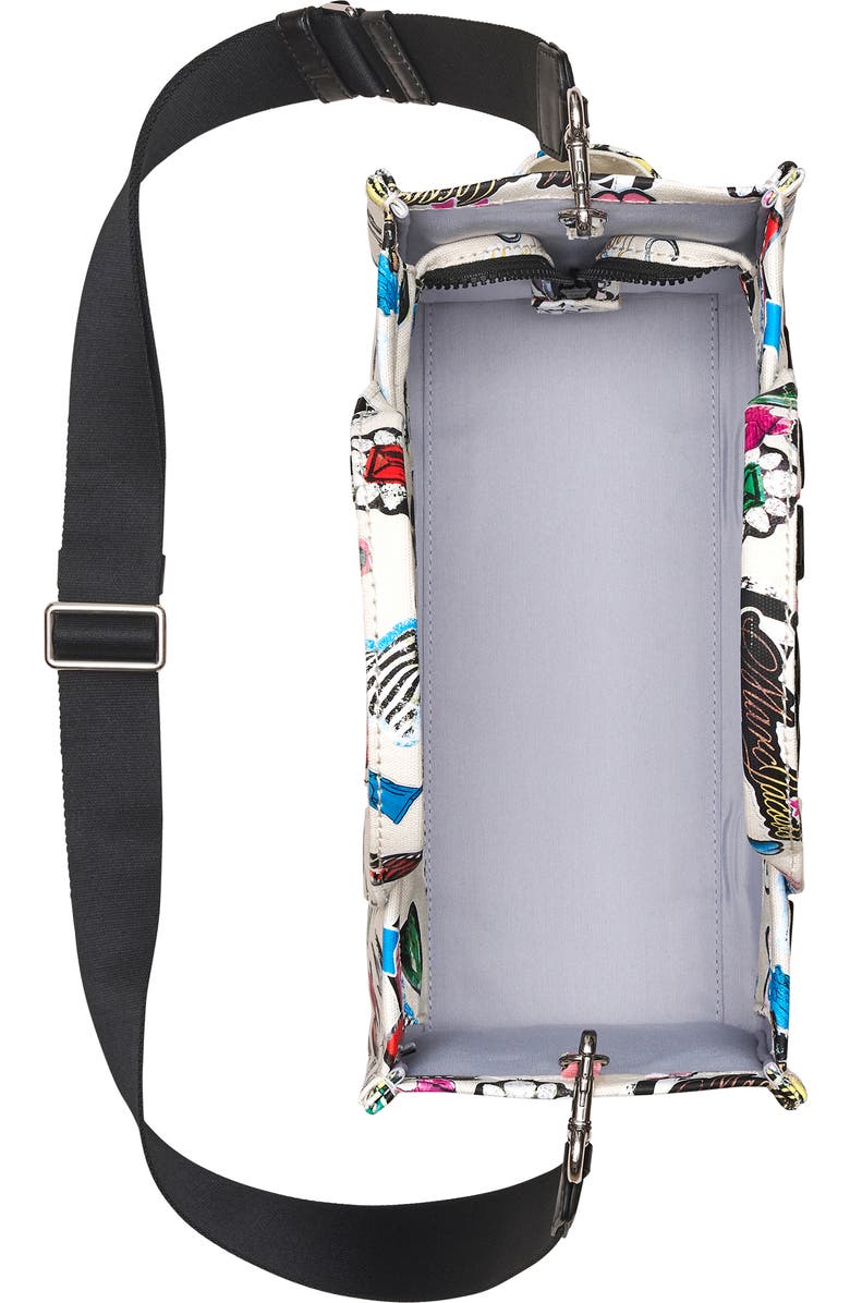 Marc Jacobs The Medium Sticker Canvas Tote Bag, Alternate, color,