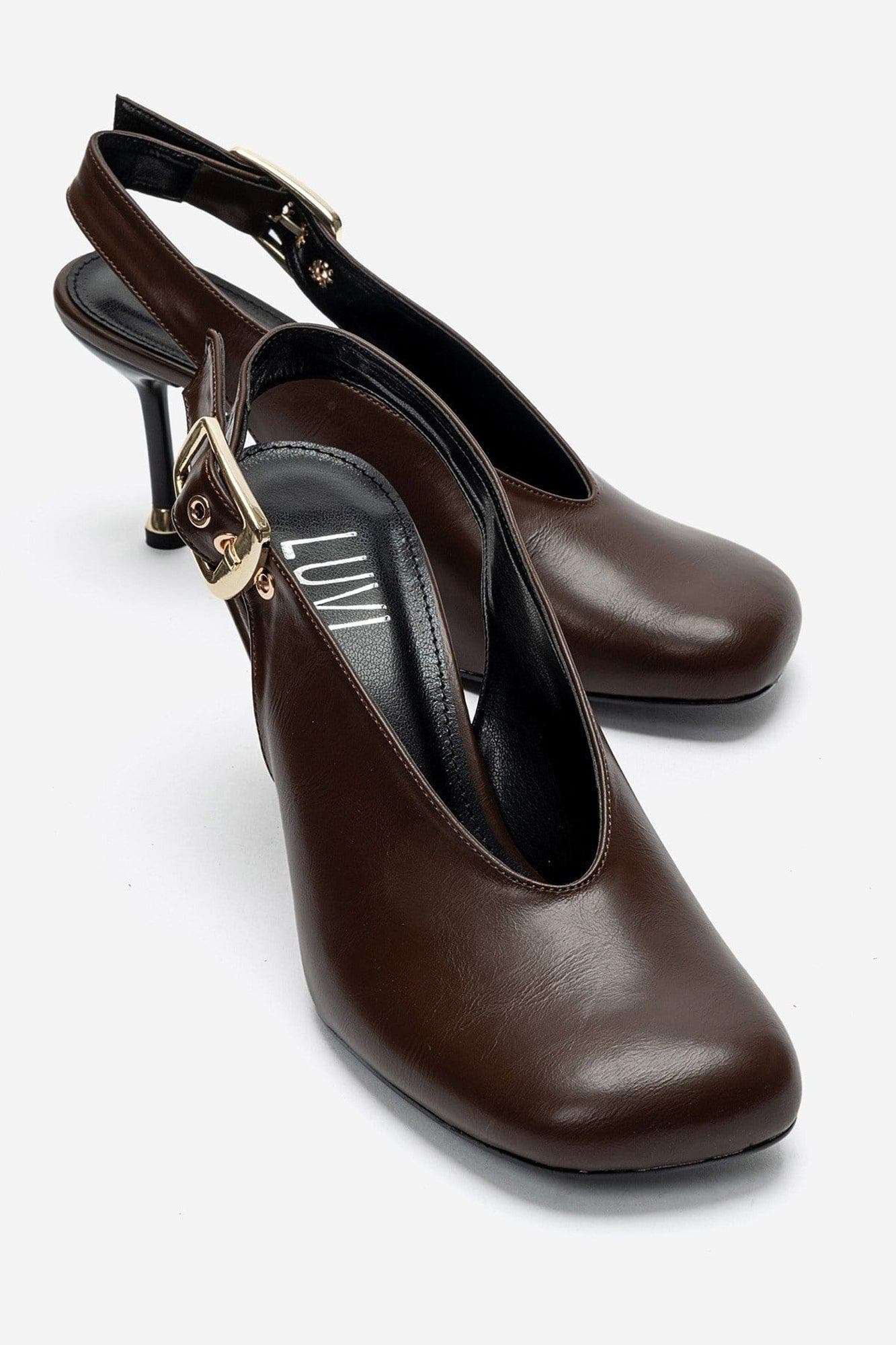 Flaris Slingback Stiletto Pump, Alternate, color, Brown