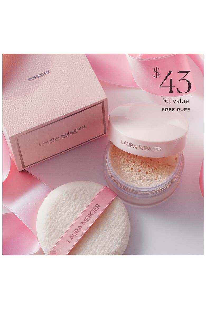 The Finishing Touch Translucent Rose Loose Setting Powder & Velour Puff Gift Set $43 Value, Alternate, color, TLSP TU ROSE