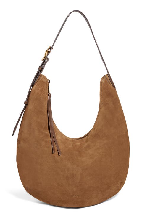 Large Unity Suede Hobo Bag