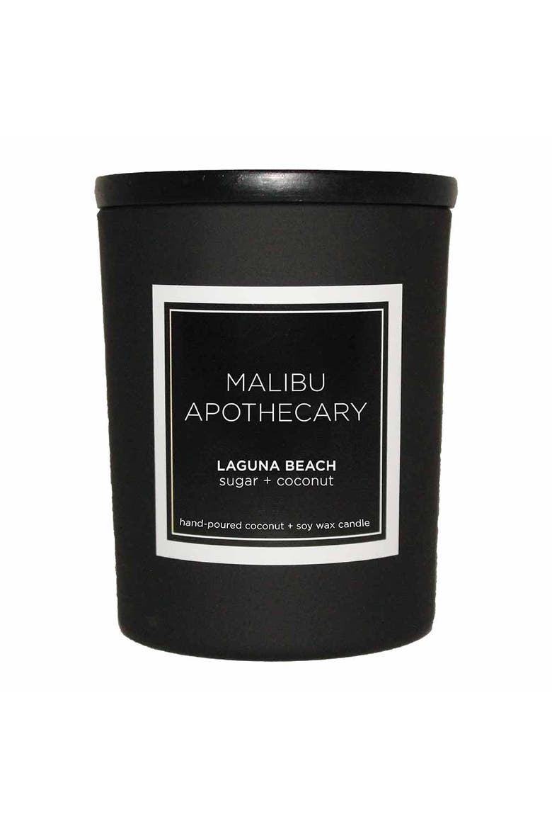 Mini Matte Black Candle, Alternate, color, Laguna Beach