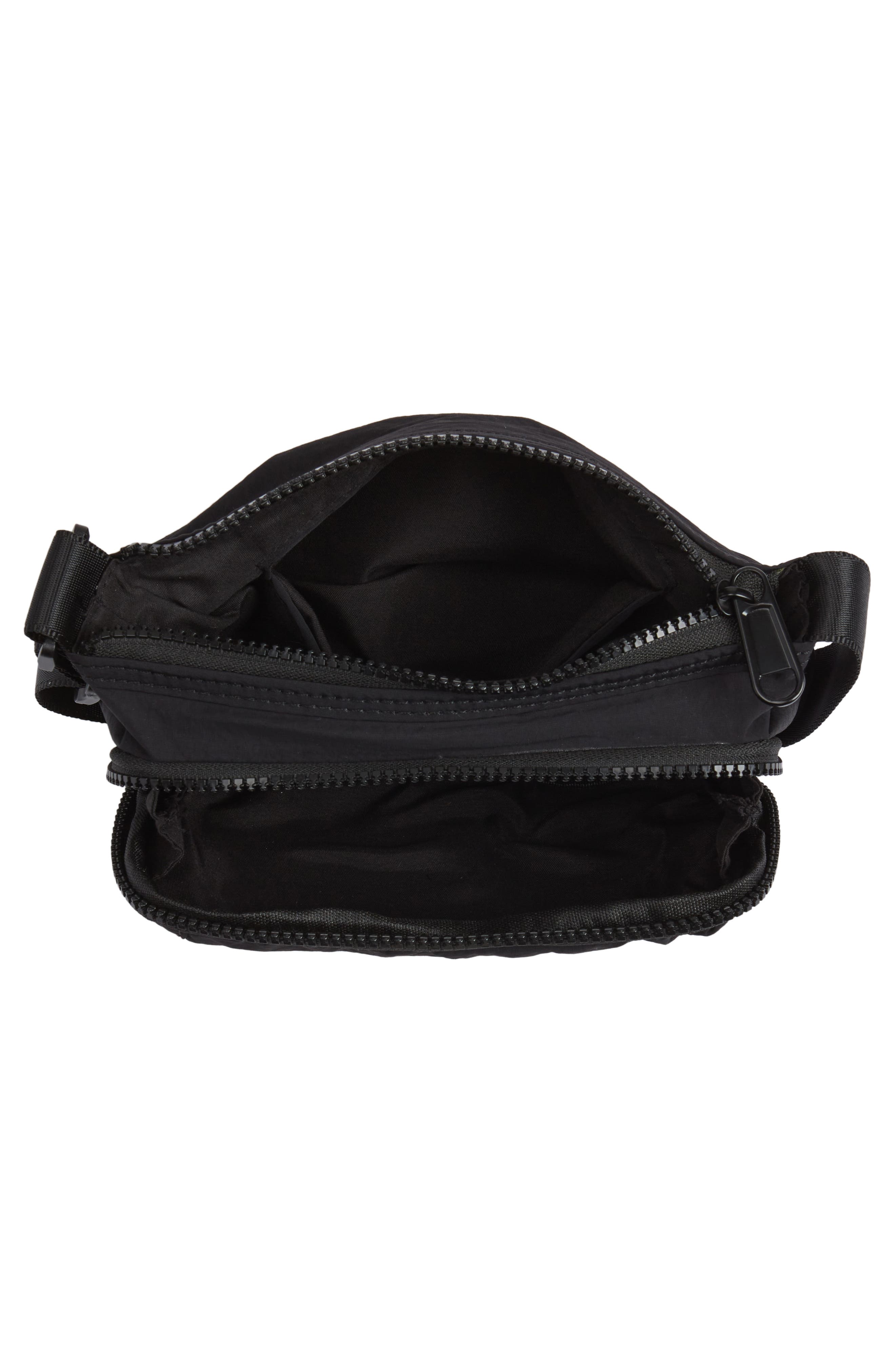 Nylon Crossbody bag, Alternate, color, BLACK