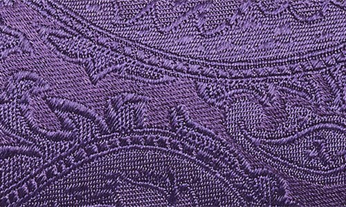 Duchamp Paisley Jacquard Silk Tie In Purple