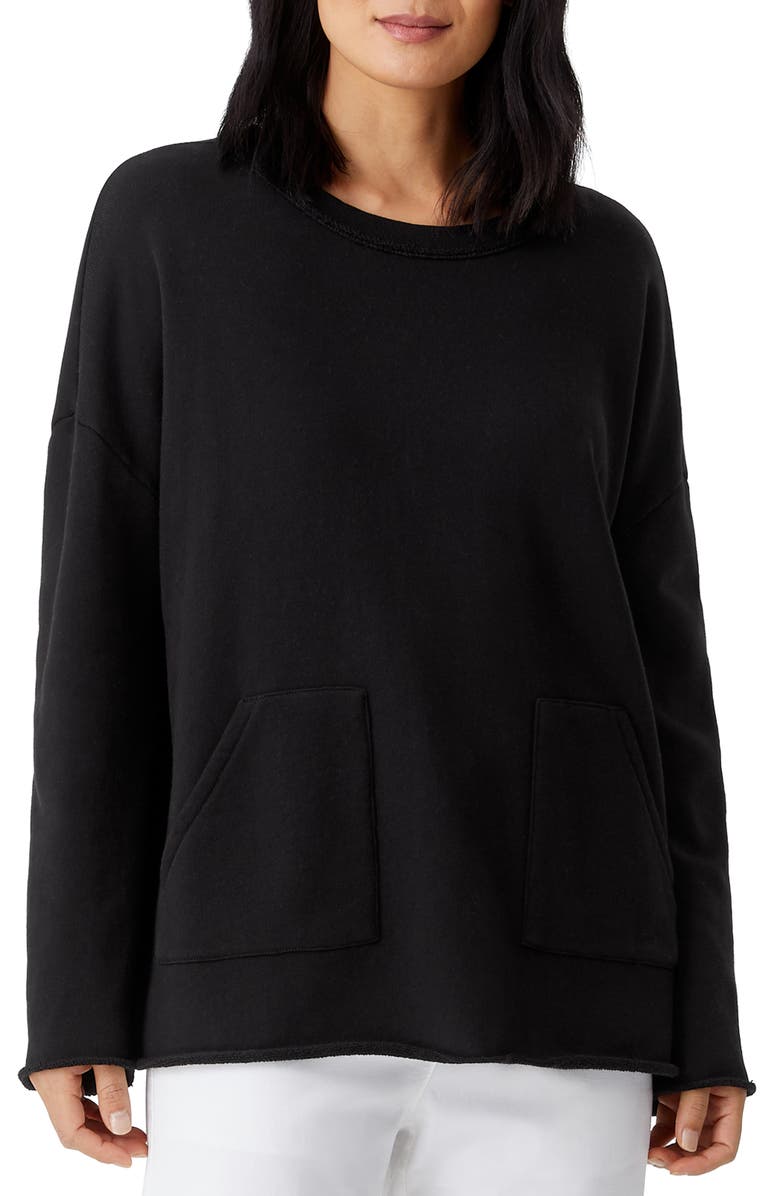 Eileen Fisher Boxy Sweatshirt, Main, color, 