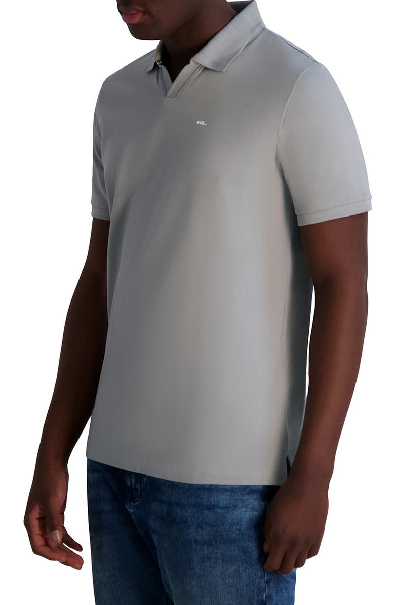 KARL LAGERFELD PARIS Core Johnny Collar Stretch Polo, Alternate, color,